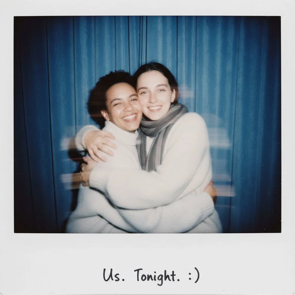 Sample Photo Polaroid 3: subtle wear and handwritten area